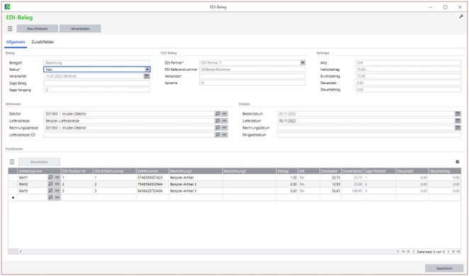 EDI document detail_screenshot